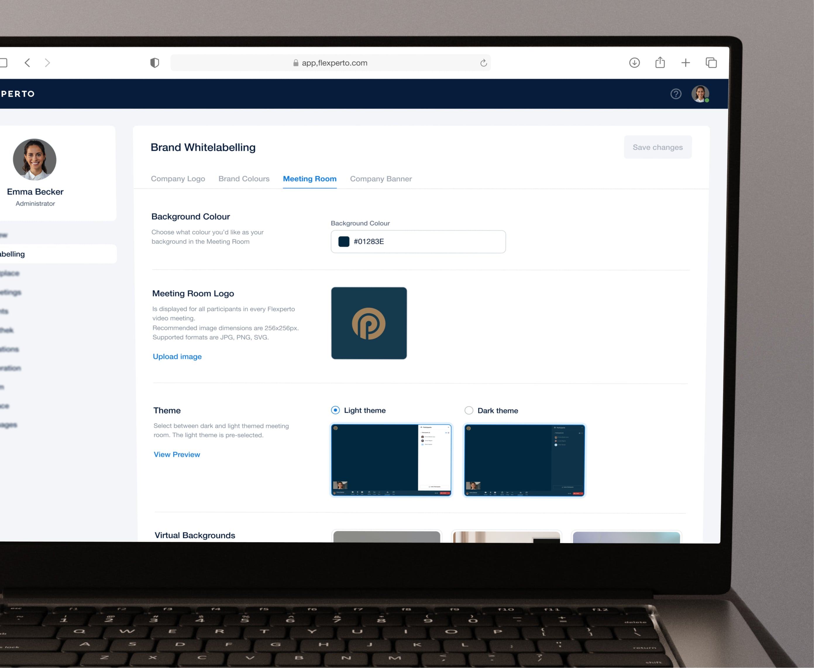 meeting room_whitelabelling_settings